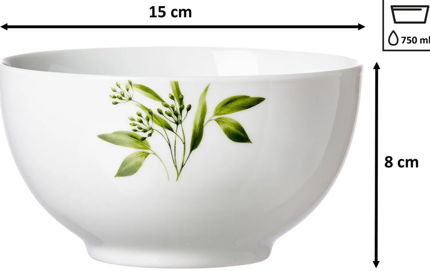Sale Müslischalen-Set Evora | 6-teilig | 750 ml | grün Schale