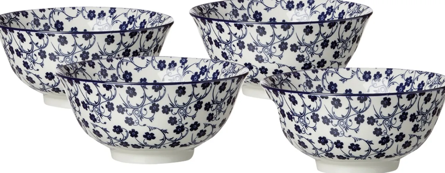 Clearance Müslischalen-Set Royal Sakura | 4-teilig | 650 ml | blau Schale