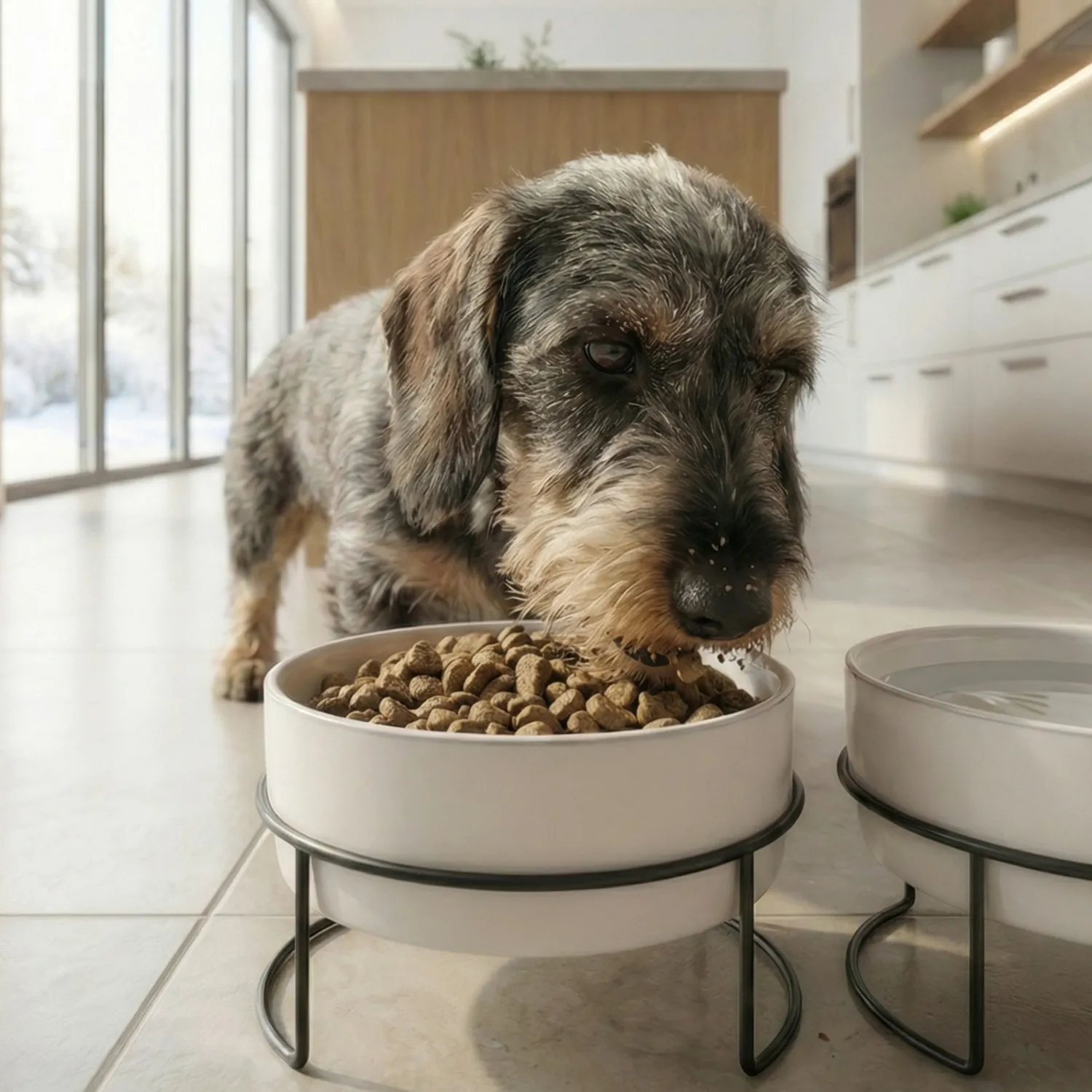 Hot Napfset Taro | 3-teilig | 880 ml | grau Hund