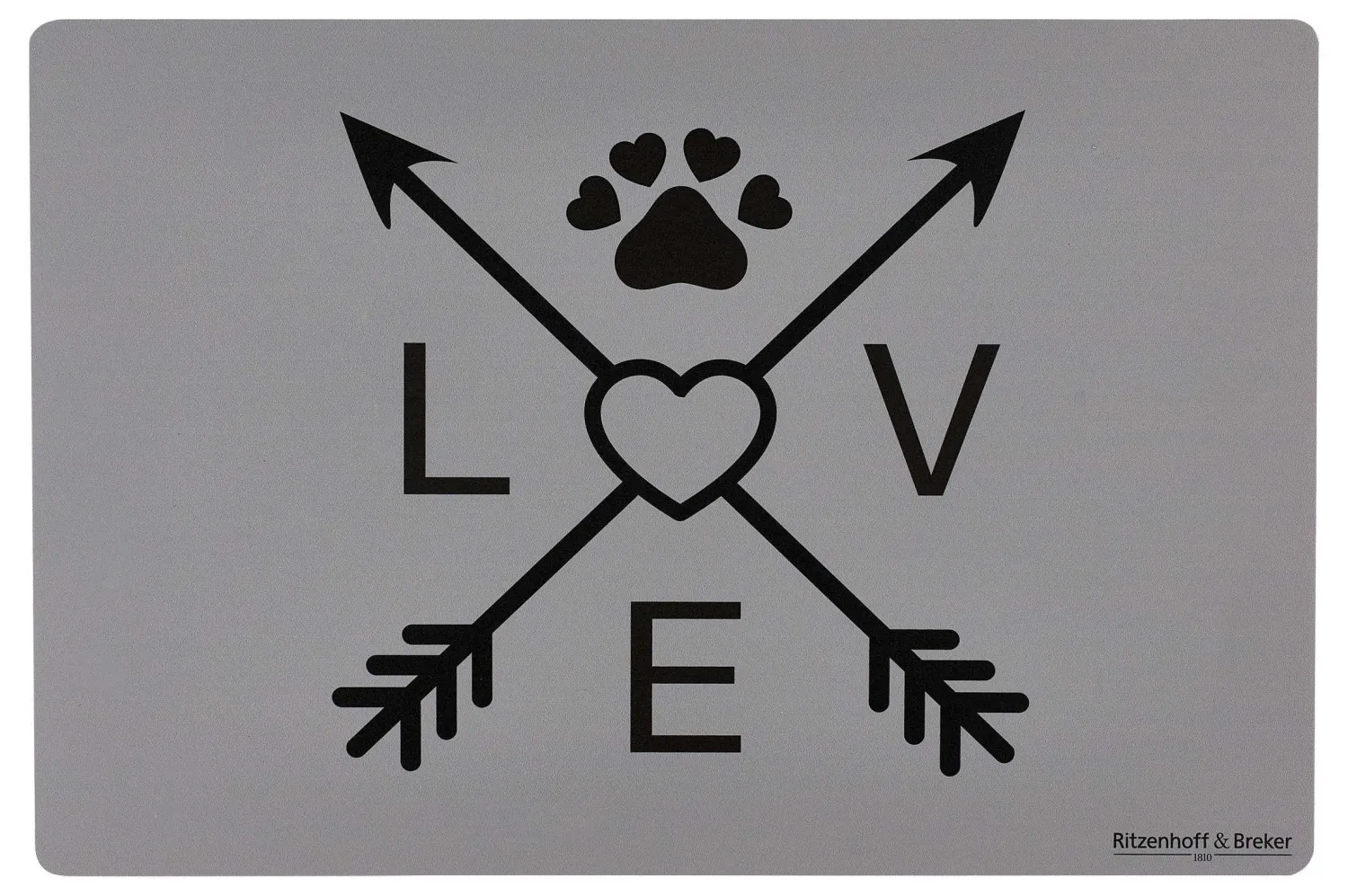 Online Napfunterlage Mika Love | 45 x 30 cm Katze|Hund