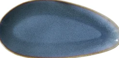 Outlet Platte Bilbao | 36 x 17 cm | blau | oval Platte
