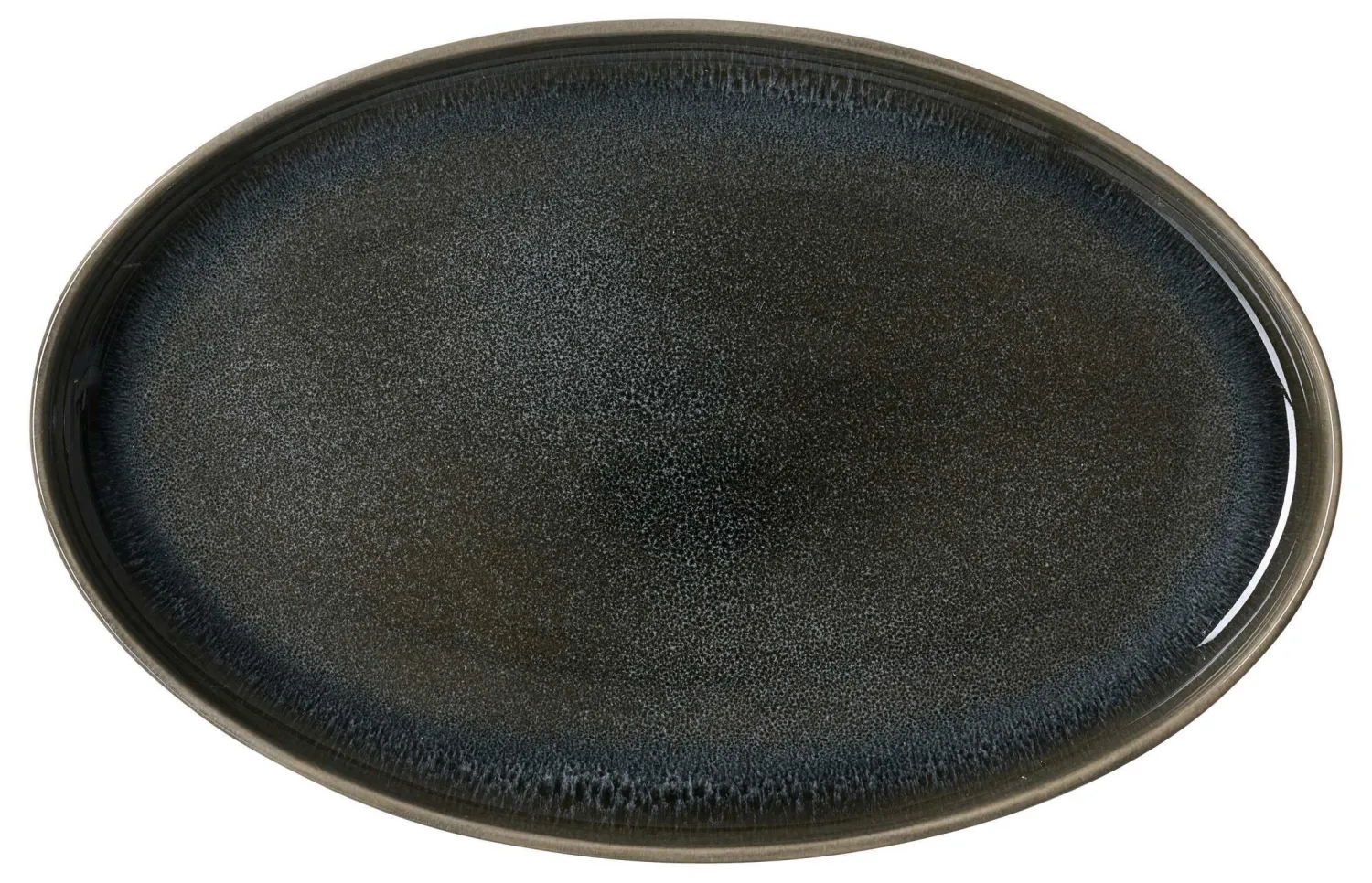 Sale Platte Eda Schiefer | 32,5 x 20,5 cm | grau | oval Platte