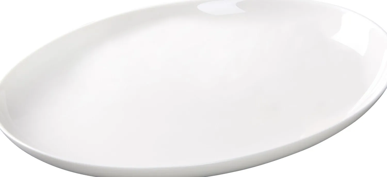 Outlet Platte 4every Day | 34 x 25 cm | weiss | oval Platte