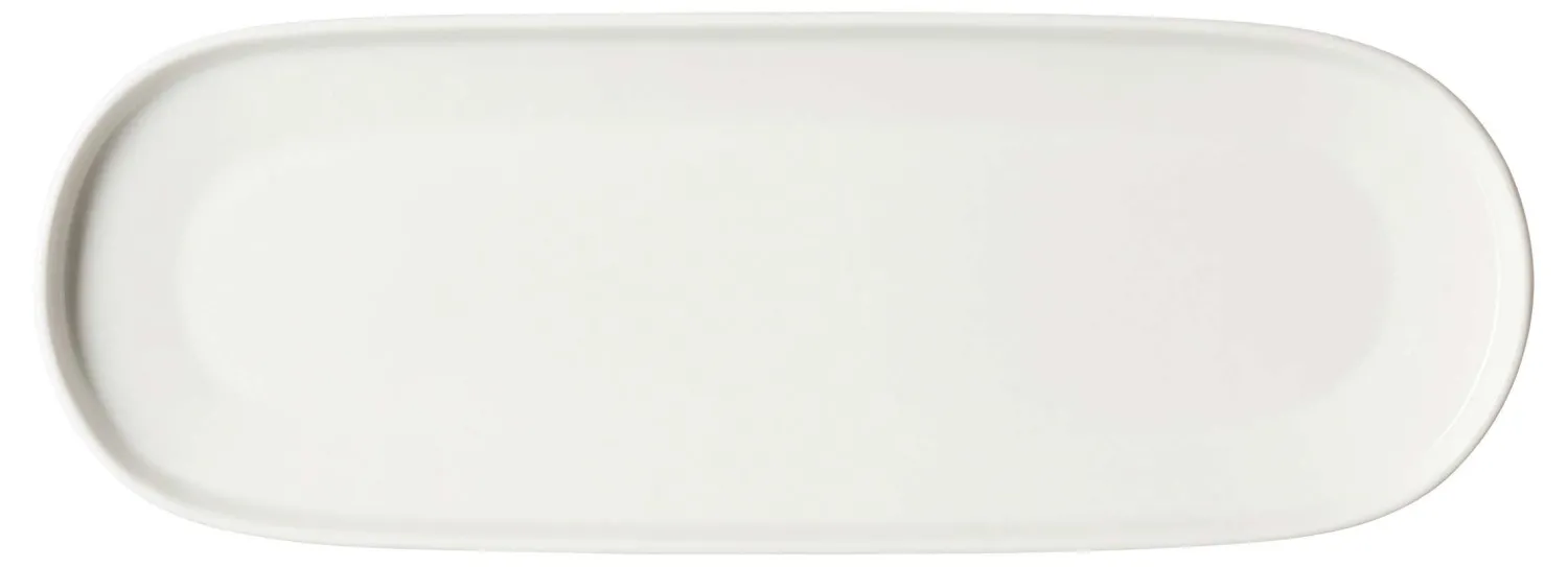 New Platte Kelly | 30,5 x 11 cm | weiss | oval Platte