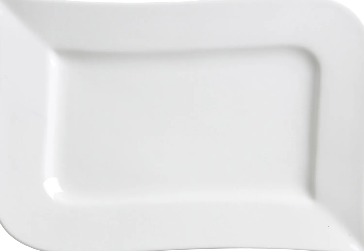 Discount Platte Melodie | 26 x 17 cm | weiss | rechteckig Platte