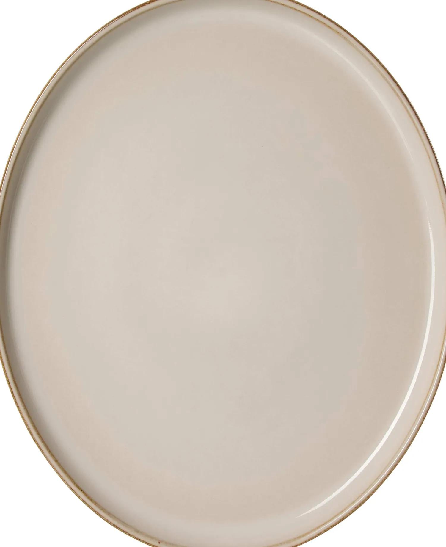 Discount Platte Olivia | 29,5 x 25 cm | beige | oval Platte