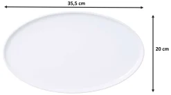 Outlet Platte Skagen | 35,5 x 20 cm | weiss | oval Platte