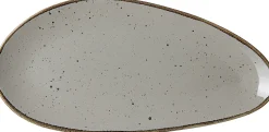 Outlet Platte Taste | 35,5 x 17 cm | taupe | oval Platte