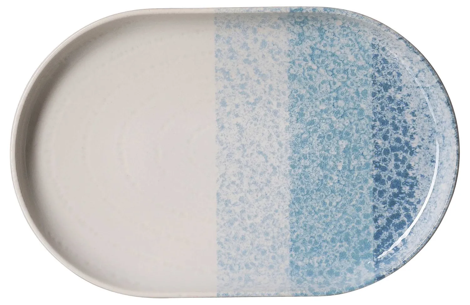 Best Platte Trio | 20 x 13 cm | blau | oval Platte
