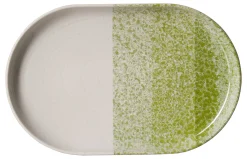 Outlet Platte Trio | 20 x 13 cm | grün | oval Platte