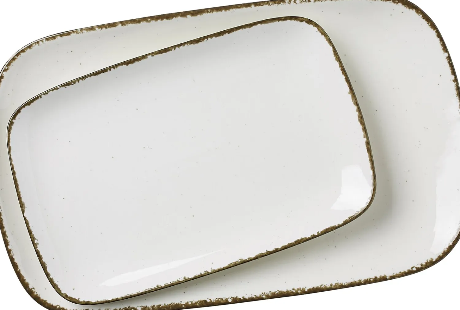 New Platten-Set Casa | 2-teilig | creme | rechteckig Platte