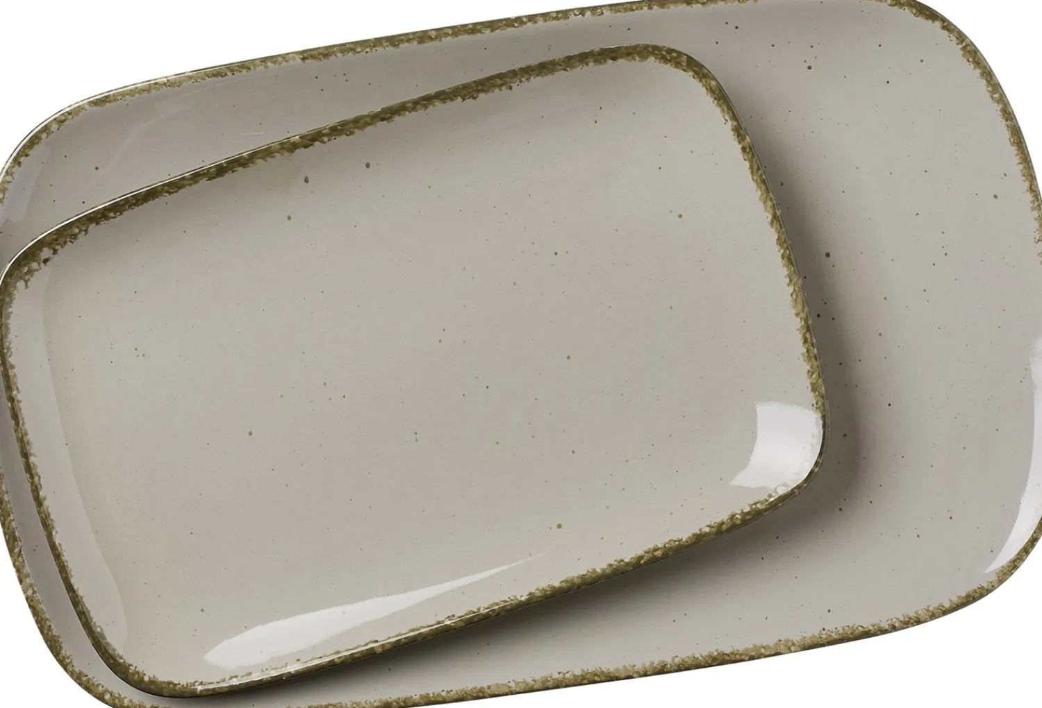 Hot Platten-Set Casa | 2-teilig | grau | rechteckig Platte