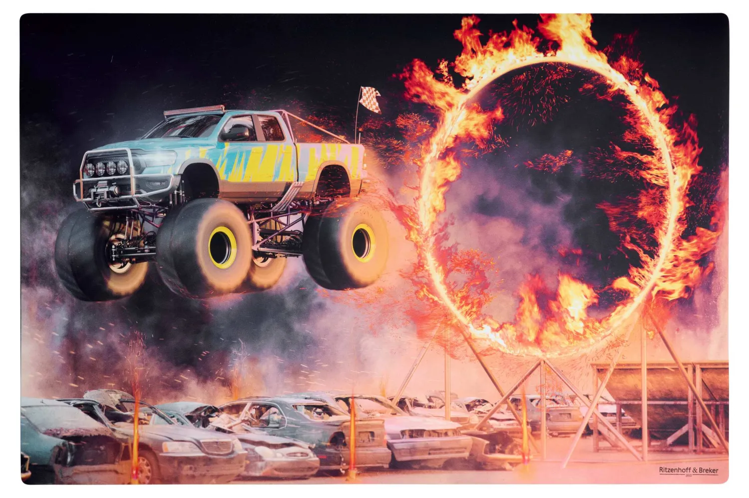 Hot Platzmatte Flip Monstertruck | 45 x 30 cm Platzmatte