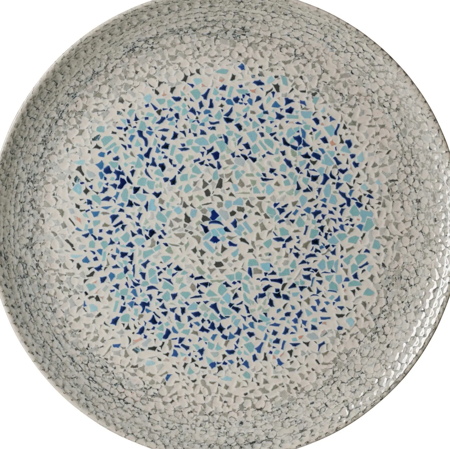 Platzteller Rimini Mosaik Stone | 32 cm | grau Teller