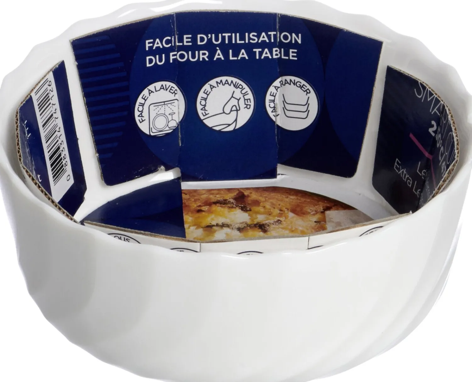 Outlet Ramekin Backform Trianon | 12 x 12 x 5 cm | weiss Backform