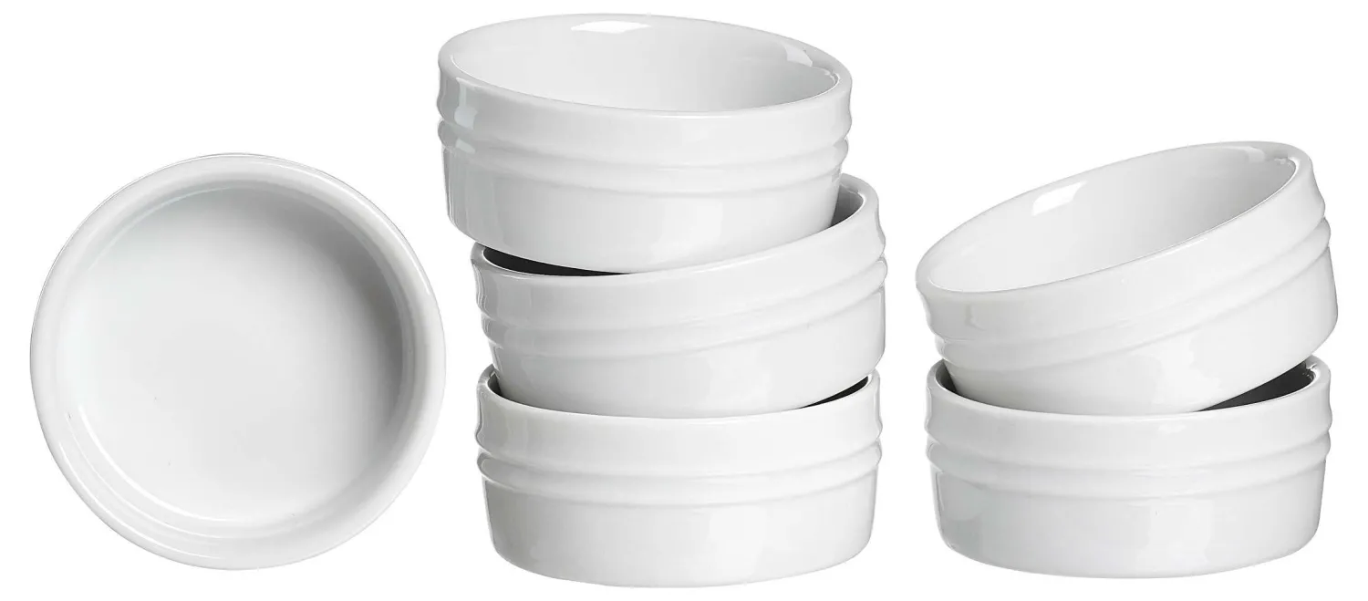 New Ramekin Schalen-Set Bianco | 6-teilig | 55 ml | weiss Schale