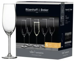 Outlet Sektgläser-Set Vio | 6-teilig | 210 ml Gläser-Set