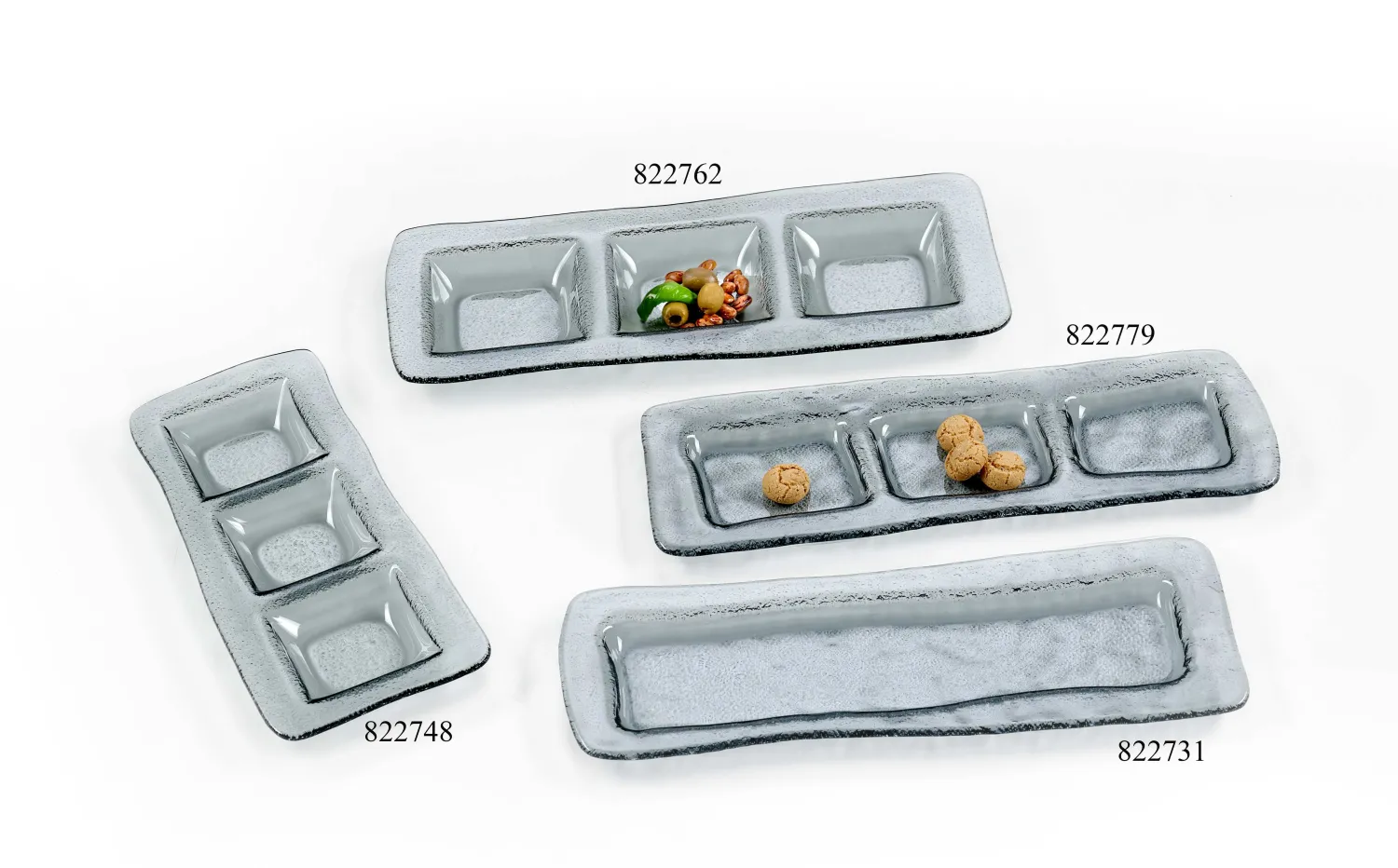 Sale Servierplatte Nox | 33 x 18 cm | smoke | rechteckig Platte
