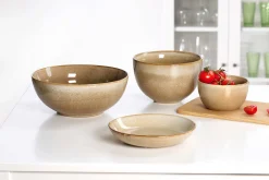 Servierschale Alicante | 25 x 25 x 10 cm | braun Schale