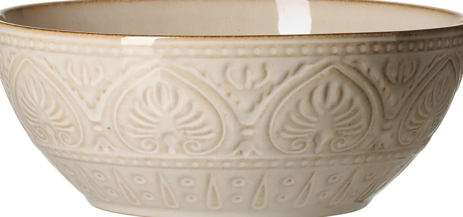 Hot Servierschale Omara | 23 x 23 x 9 cm | beige Schale