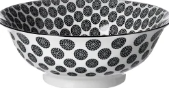 New Servierschale Takeo Circles | 21 x 21 x 7,7 cm | schwarz Schale