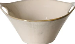 Discount Servierschale Troms | 20 x 18 x 10 cm | sand | mit Henkel Schale