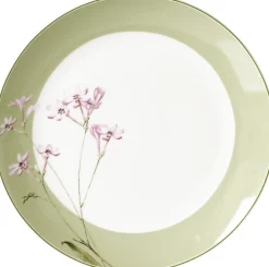 Hot Speiseteller Flora Blüte Verde | 27 cm | grün Teller