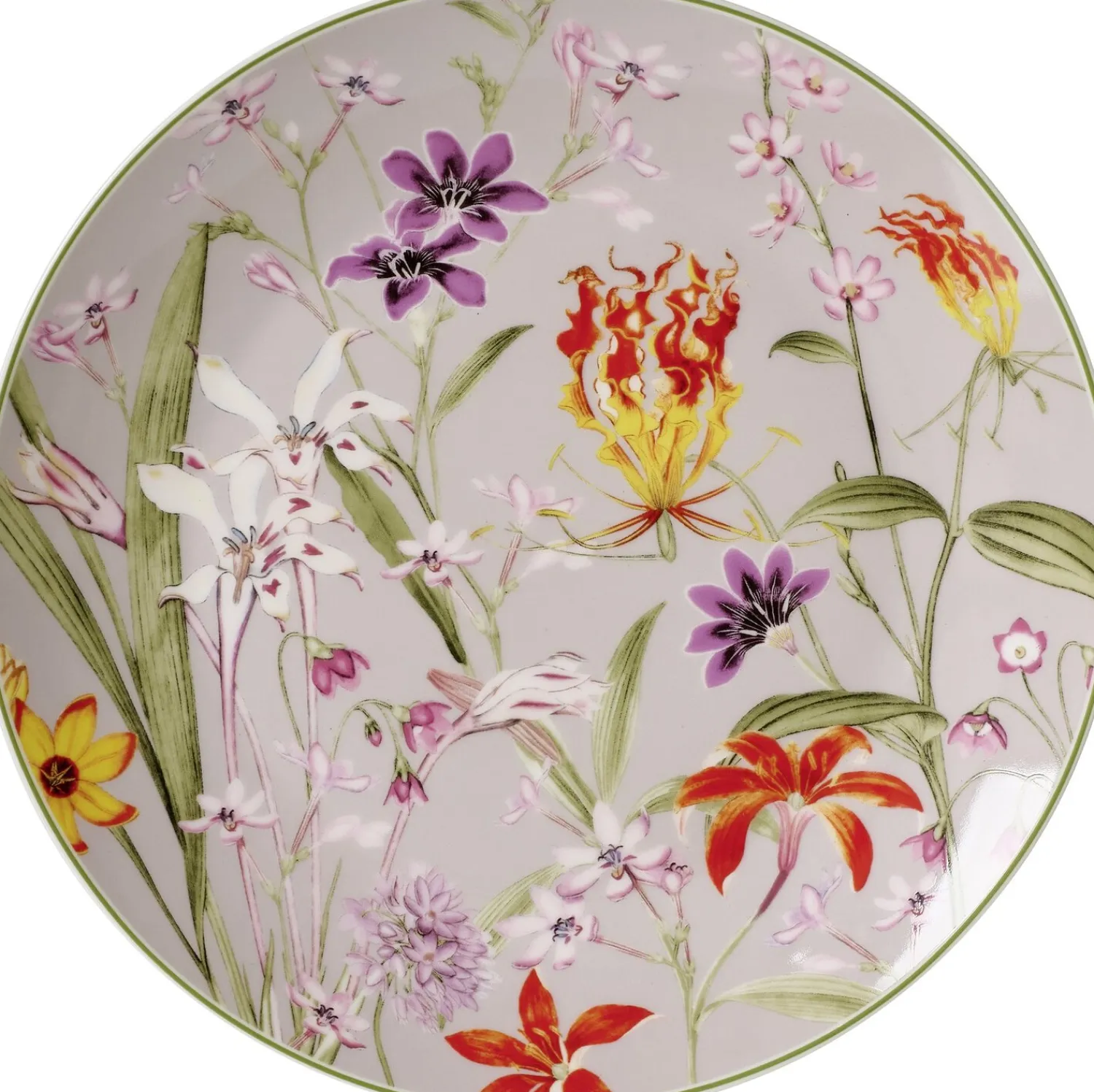 Best Speiseteller Flora Garten Gris | 27 cm | grau Teller