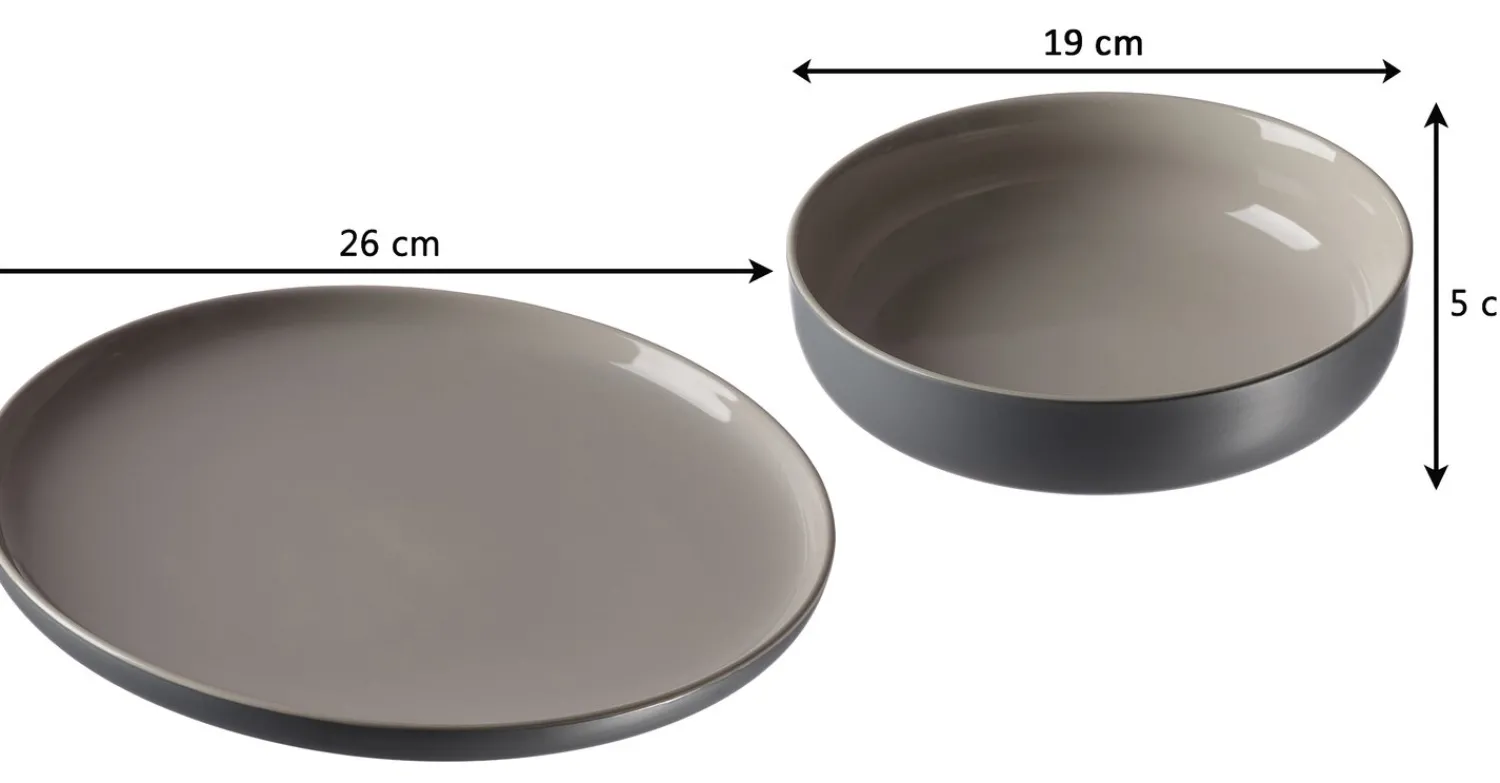 Best Speiseteller Jasper | 26 cm | grau Teller