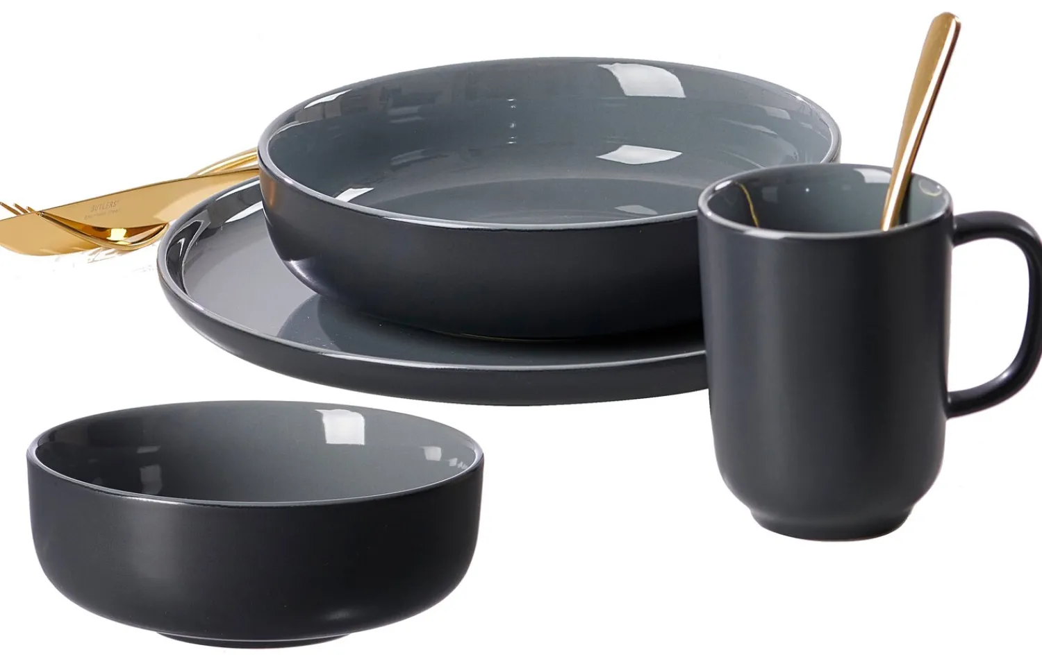 Best Speiseteller Jasper | 26 cm | schwarz Teller