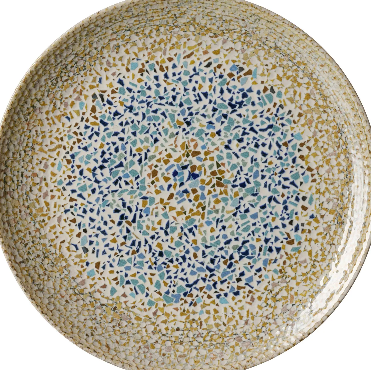 Speiseteller Rimini Mosaik Sand | 26 cm | beige Teller