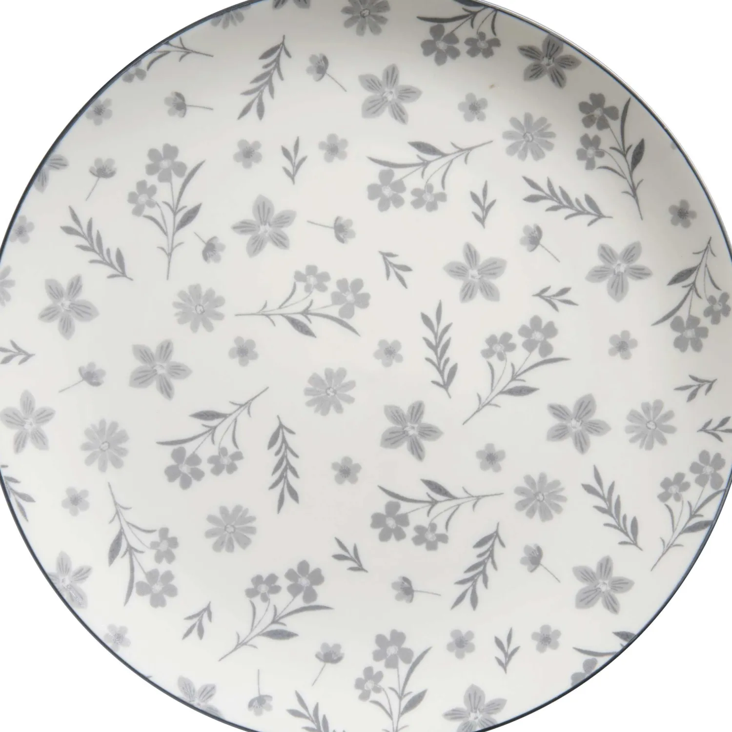 Sale Speiseteller Sendai Blume | 27 cm | grau Teller