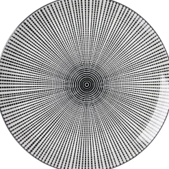 Hot Speiseteller Takeo Stripes | 26,5 cm | schwarz Teller