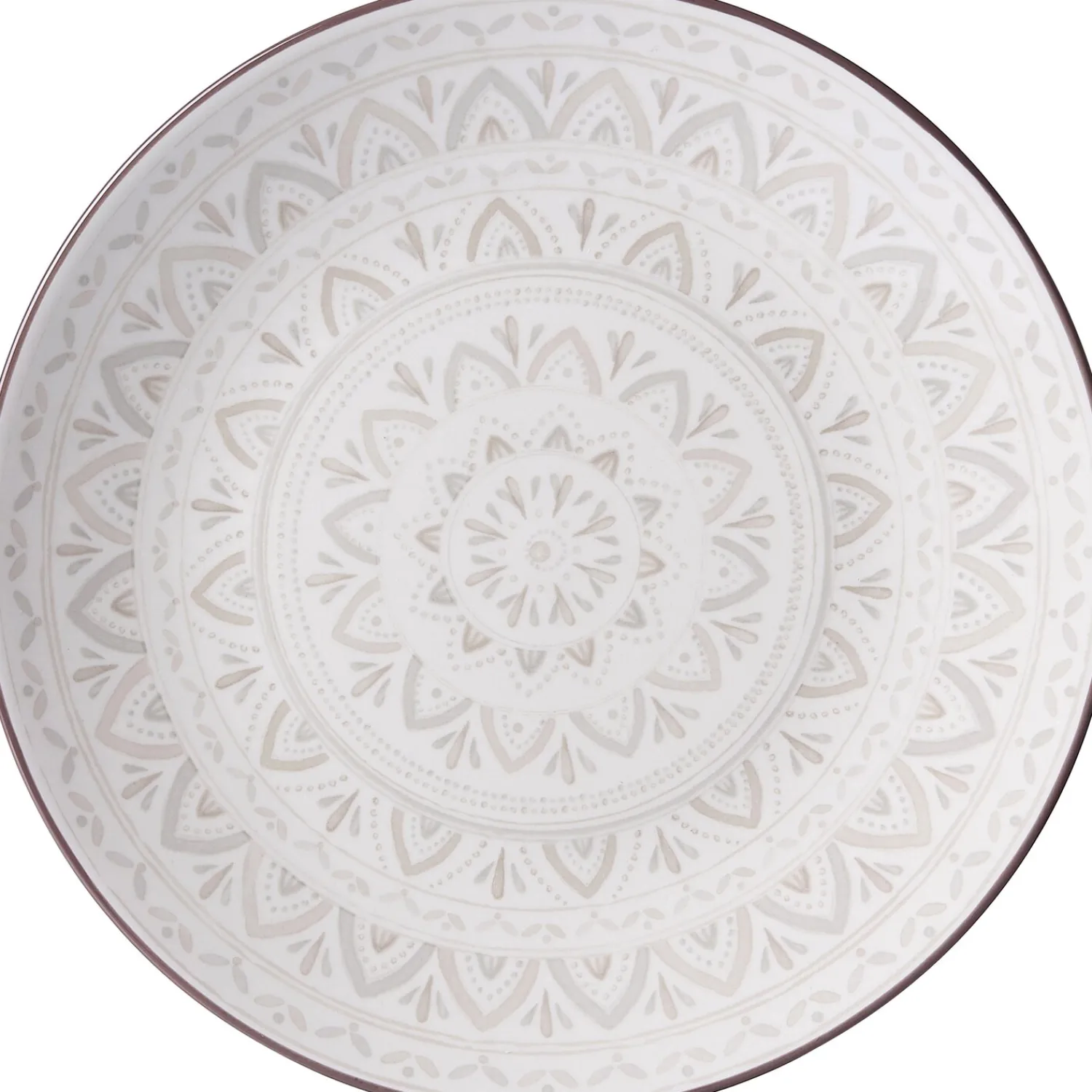 Hot Speiseteller Valencia Dekor | 26,5 cm | weiss Teller