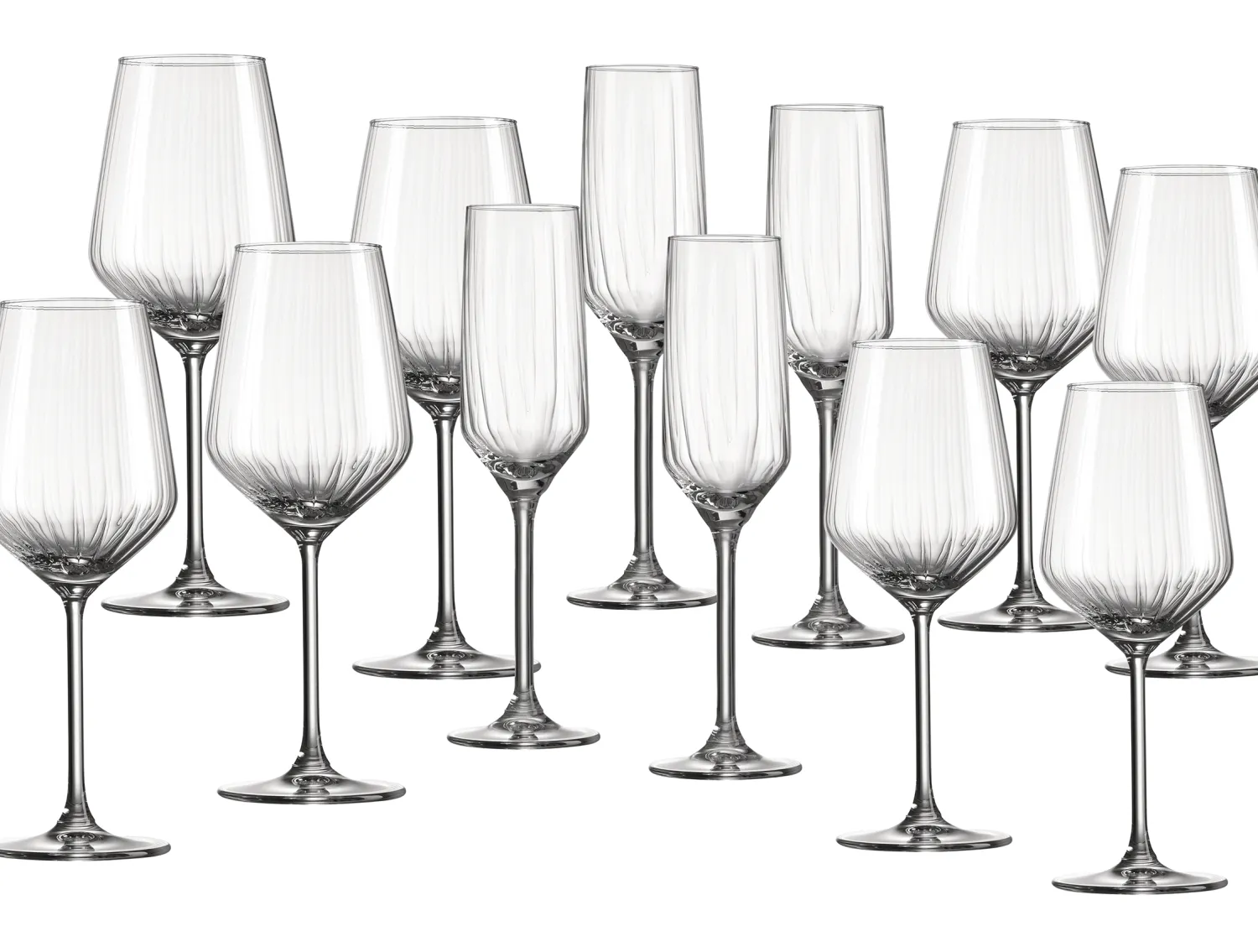Clearance Stielgläser-Set Jive | 12-teilig Gläser-Set