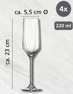Clearance Stielgläser-Set Jive | 12-teilig Gläser-Set
