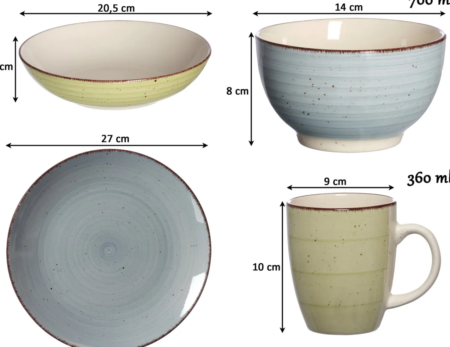 Outlet Suppenschale Happy | 20,5 x 20,5 x 5 cm | grün Schale
