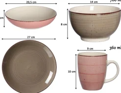 Online Suppenschale Happy | 20,5 x 20,5 x 5 cm | rot Schale