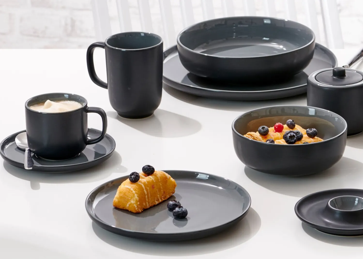 Hot Suppenschale Jasper | 19 x 19 x 5 cm | schwarz Schale