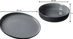 Hot Suppenschale Jasper | 19 x 19 x 5 cm | schwarz Schale