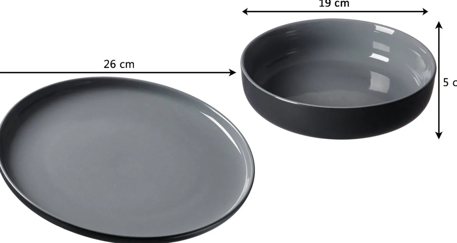 Hot Suppenschale Jasper | 19 x 19 x 5 cm | schwarz Schale