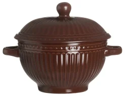 Hot Suppenschale Senja | 18 x 15 x 13 cm | braun | mit Deckel Suppentasse