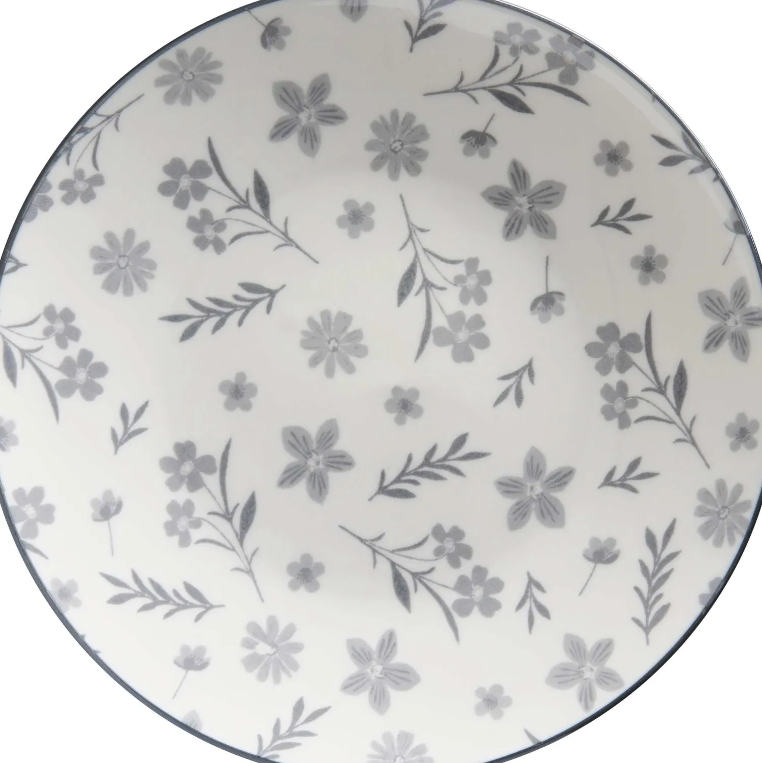 Clearance Suppenteller Sendai Blume | 20 cm | grau Teller