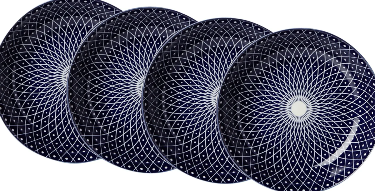 Sale Suppenteller-Set Royal Reiko | 4-teilig | blau Teller