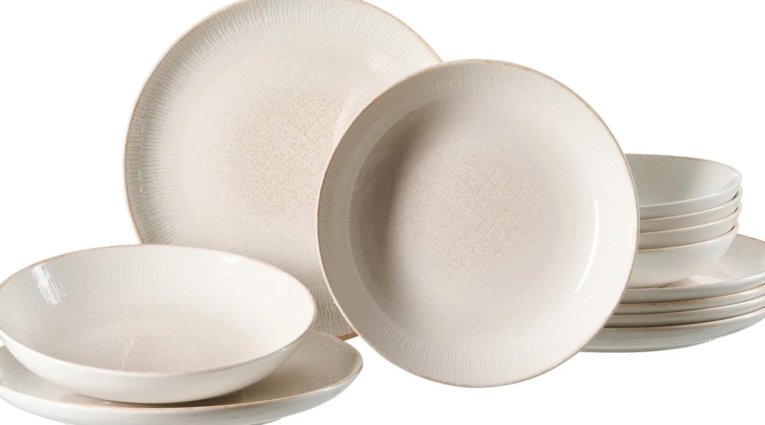 Tafelservice Cara | 12-teilig | beige Service
