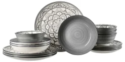 Clearance Tafelservice Doha | 16-teilig | grau Set