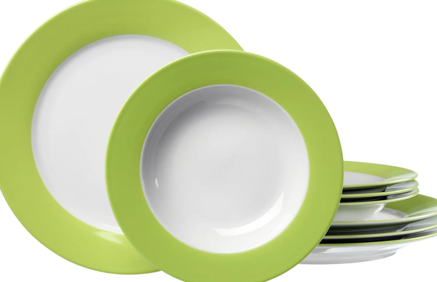 Outlet Tafelservice Doppio | 8-teilig | grün Service