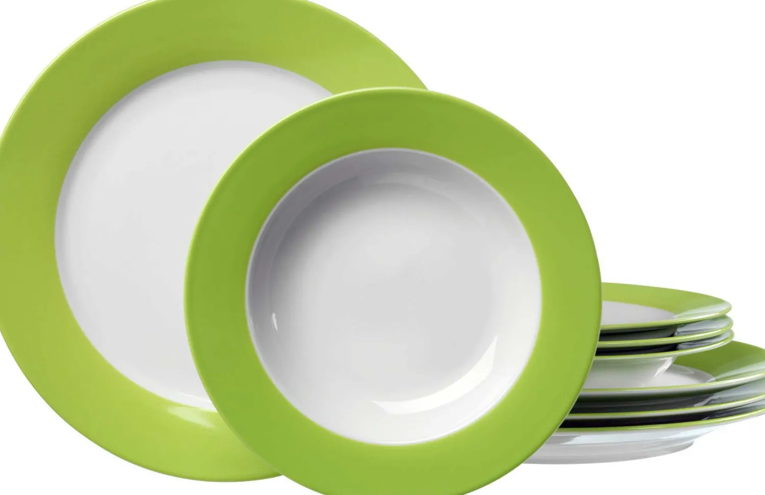 Outlet Tafelservice Doppio | 8-teilig | grün Service