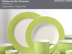 Outlet Tafelservice Doppio | 8-teilig | grün Service