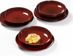 Clearance Tafelservice Gambia | 8-teilig | rot Set